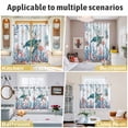 thumbnail image 5 of Turtle Coastal Kitchen Curtains Window Panels, Summer Beach Ocean Shell Jellyfish Starfish Insulated Window Treatment Curtain, Grommet Curtains for Bedroom/Living Room/Bathroom, 2 Piece 42"Wx63"L, 5 of 8