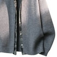 thumbnail image 3 of Big and Tall Cardigans for Men Long Sleeve Cable Knit Sweater Button Down Western Jackets, 3 of 8