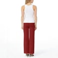 thumbnail image 7 of Nestiefly Cotton Linen Pants Women 2026 Summer Casual High Waist Straight Leg Trousers Lightweight Loose Pant with Pockets Wine 2XL, 7 of 7