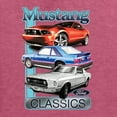 thumbnail image 6 of Wild Bobby, Mustang Ford Classics Cars and Trucks Unisex Graphic Hoodie Sweatshirt, Vintage Heather Red, Large, 6 of 6