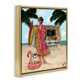 thumbnail image 2 of Stupell Industries Modern Beach Girl in Summer Sun Gold Floating Frame Canvas Art, 25 x 25, by Tara Boone, 2 of 8