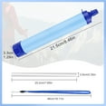 thumbnail image 3 of Water Filter Straw, Ultra-fine Filtration Water Filter for Camping with PP Cotton, Coconut Shell Activated Carbon, Purification Balls, Hollow Fiber Membrane, and ABS Case, Compatible with 28mm Bottle, 3 of 7