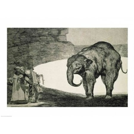 Folly of Beasts from the Follies series Canvas Art - Francisco De Goya (36 x