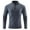 Navy, variant on PMUYBHF Flannel Shirt for Men Purple Men Half Zip Stand Collar Long Sleeve T Shirt Breathable Stretch Outdoor Sports Casual Top Mens V Neck Undershirts White White Button up Shirt Men
