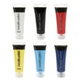 thumbnail image 1 of Graflsoa 6-Color Acrylic Paint Set for Art & Wall Painting - 75ml Tubes (Black, Yellow, White, Red, Dark Blue, Light Blue), 1 of 6