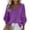 Purple, variant on Sexlip Womens Long Sleeve V Neck Sweaters Fall Casual Classic Soft Loose Fit Basic Pullover Jumper Top Red M