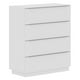 thumbnail image 1 of Cómoda 4 Cajones para Dormitorio Color Blanco Madesa, 1 of 9