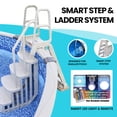 thumbnail image 3 of Main Access Above Ground Pool Step Ladder with Smart LED Light & Remote, 3 of 12