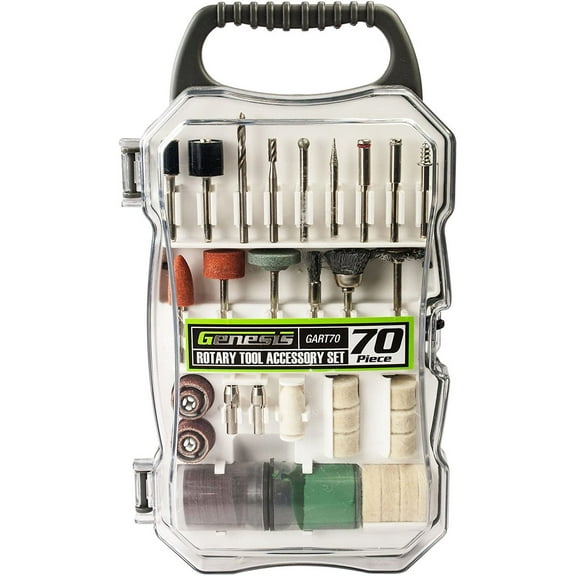 Genesis GART70 70 Piece Rotary Tool Accessory Set