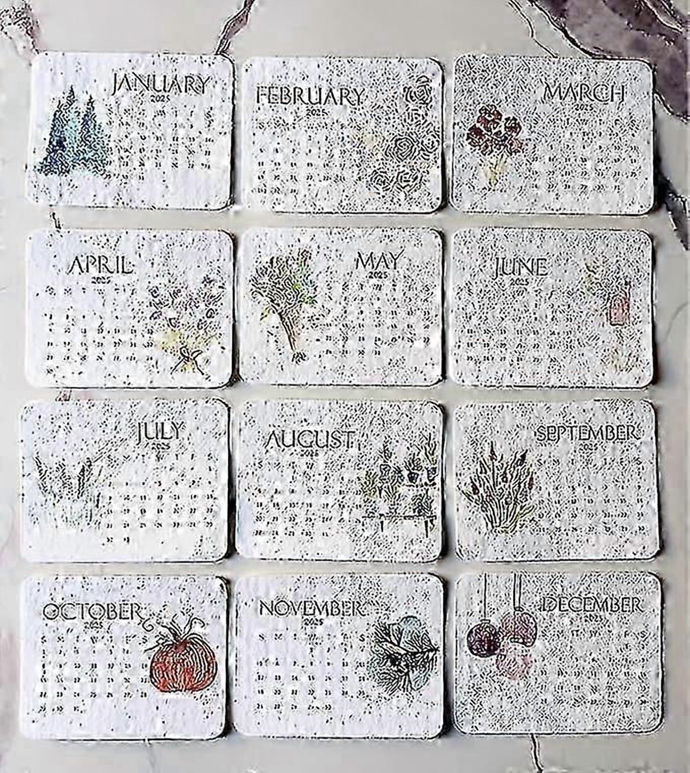 Planni Plantable Seed Calendar 2025, Seed Calendar 2025 From January to ...