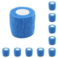 thumbnail image 2 of Yuarrent 2,5 cm x 4,5 m al aire libre autoadhesivo tobillo dedo vendaje de primeros auxilios impermeable elástico transpirable muñequera cinta Azul 2.5 cm x 4.5 cm 10piezas Yuarrent CBP034142, 2 of 4