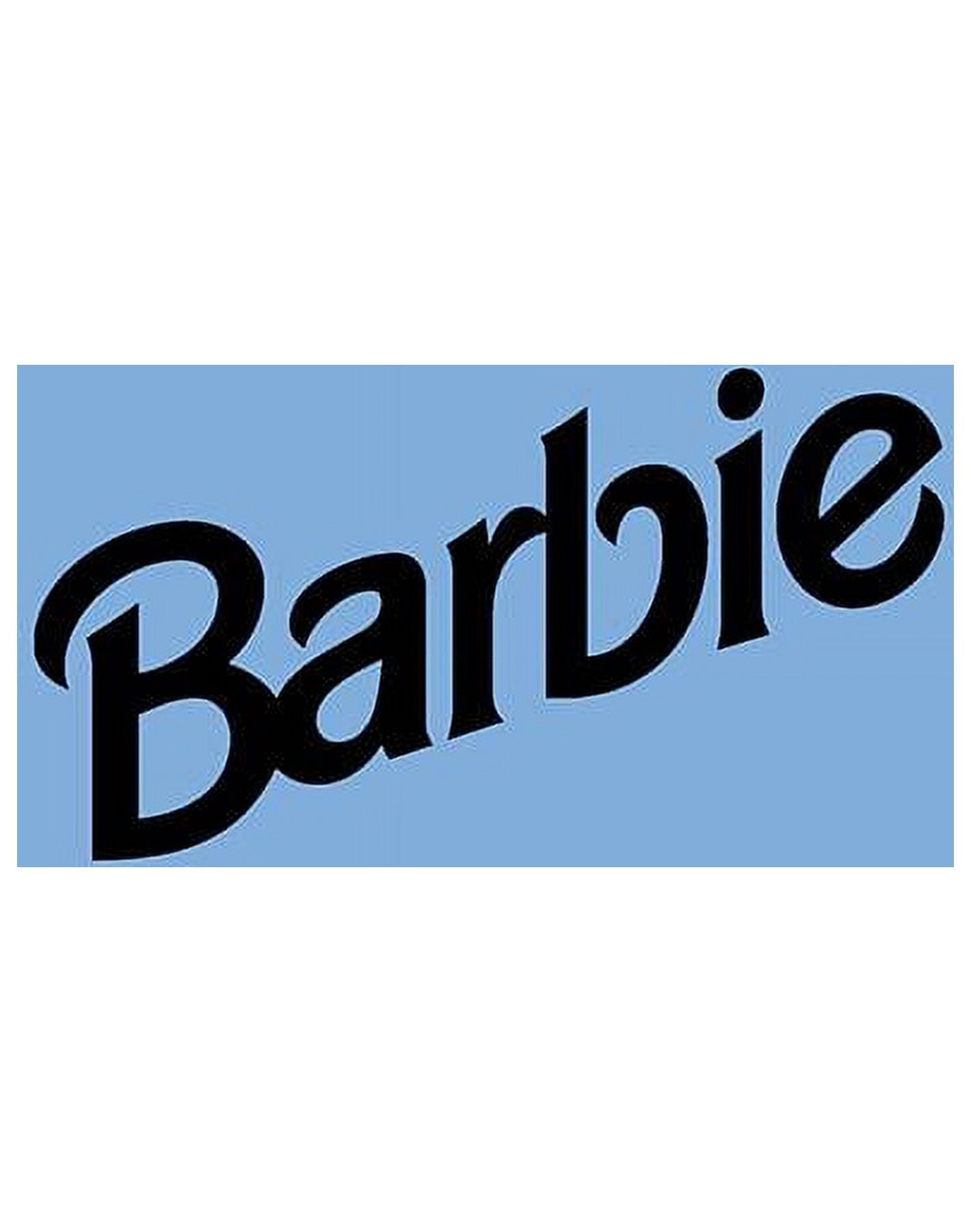 Barbie 90s Logo Removable Vinyl Wallpaper by Barbie - Denim