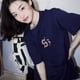 thumbnail image 3 of Blusa de manga corta de estilo coreano para mujer, camiseta moderna de primavera y verano, 2024, 3 of 4