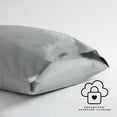 thumbnail image 2 of Shuteye Supply Frost Smart Temp Cooling Percale Body Pillowcase Set, 21 x 54 Inch, Grey, 2 of 9