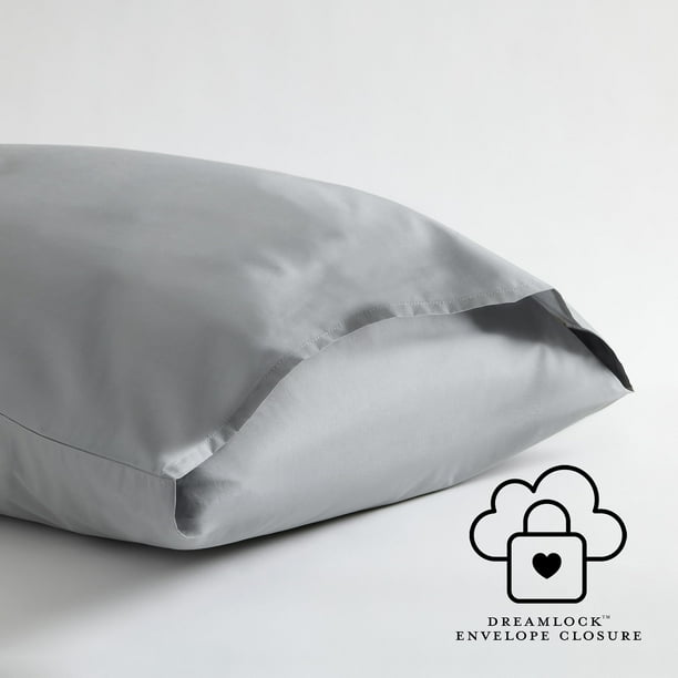 Shuteye Supply Frost Smart Temp Cooling Percale Body Pillowcase Set 21 x 54 Inch Grey