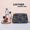 thumbnail image 4 of Funny Steam Train Makeup Bag, Leather Waterproof Travel Toiletry Bag, Large Capacity Cosmetic Bag Make up Bags Organizer fro Travel Size Toiletries Women Girls, 4 of 4