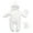 White, variant on Baby Winter Snowsuit Hooded Footed Pajama, Thickened Thermal Snow Suit with Reinforced Seams for Toddlers 6-24 Months