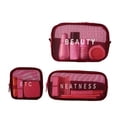 thumbnail image 2 of TIELUTT Travel Storage Bag Makeup Toiletry Bag Breathable Mesh Change Card Swimming Bag Drawstring Bag with Zipper Pocket Drawstring Bag with Water Bottle Pocket Soft Drawstring Bag Girl Drawstring Ba, 2 of 8