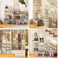thumbnail image 3 of 3 Pack Boot Storage Organizer Tall Boots Boxes Clear Plastic Stackable Acrylic Boot Display Case Storage Box with Divider, Shoe Organizer Box, XXX-L, 3 of 14