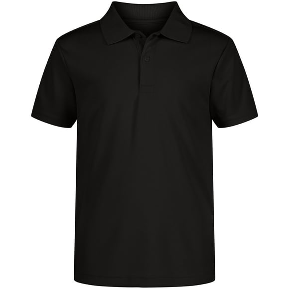 Camisa Polo de Manga Corta Performance para Niños IZOD Negra