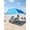 Blue, variant on Portable beach shade tent, UPF50+ sun protection beach awning with sand bag, windproof rope with storage bag, suitable for family beach trips, outdoor picnic