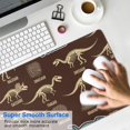 thumbnail image 4 of Long Mouse Pads for Desk,Brown Cartoon Dinosaurs Fossils Pattern Desk Mats on Top Of Desks, Desk Mouse Pad Extra Large with 3mm Non-Slip Base and Stitched Edge for Gaming,Office,Work,Home 31.5"x11.8", 4 of 6