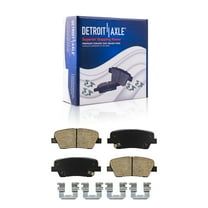 Detroit Axle - Rear Brake Pads for Kia Sorento Sedona Borrego K900 Hyundai Santa Fe XL Entourage Equus Genesis Coupe