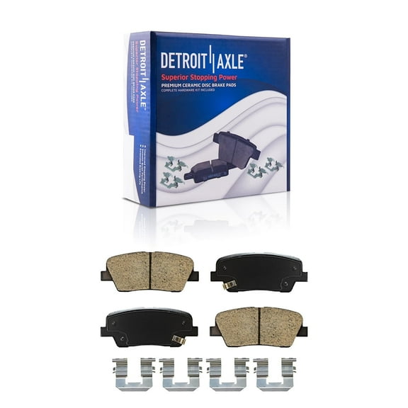 Detroit Axle - Rear Brake Pads for Kia Sorento Sedona Borrego K900 Hyundai Santa Fe XL Entourage Equus Genesis Coupe