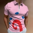 thumbnail image 2 of Gary The Snail Loose Pocket Men Zipper T-shirt Summer Casual Short Sleeve T-shirt Top, 2 of 7
