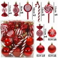thumbnail image 2 of Christmas Ball Ornaments, 36-Pack Christmas Tree Baubles Set with Hand Painted Designs - Indoor, Home, Party Festive Decor (champagne), 2 of 6