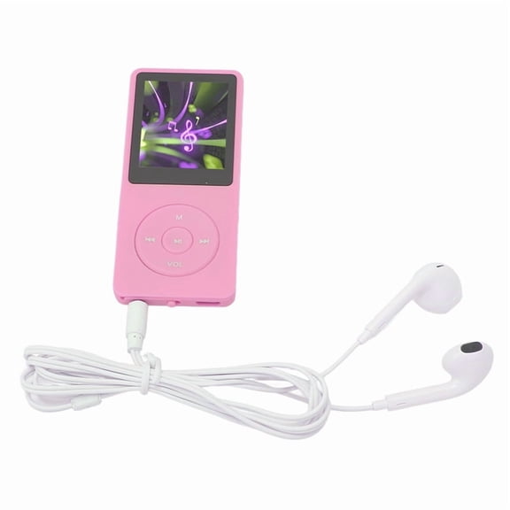 Music Player Support Recording 64GB Expandable Portable MP3 MP4 Player 1.8in Screen 30 Hours Playback for Travel Pink,1 x MP3 MP4 Player 1 x Charging Cable 1 x Earphone,Pink