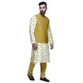 thumbnail image 2 of Atasi Ethnic Dupion Silk Mens Kurta Pyajama Set With Nehru Jacket For Mens Wear, 2 of 3