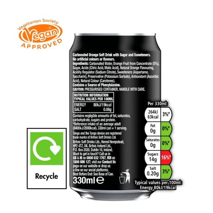 Tango Orange (6x330ml) - Walmart.com