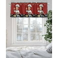 thumbnail image 5 of Kitchen Chef Valances for Windows Knife And Fork Food Red Black White Plaid Valance Rod Pocket Light Filtering Short Window Treatments Curtains for Kitchen Bathroom Living Room Bedroom, 42 x 18 Inch, 5 of 7