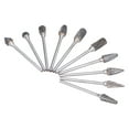 thumbnail image 3 of Juego de accesorios para herramientas de molienda de carburo de tungsteno, Lima rotativa, 10 Uds., para tallar perforación, 3 of 8