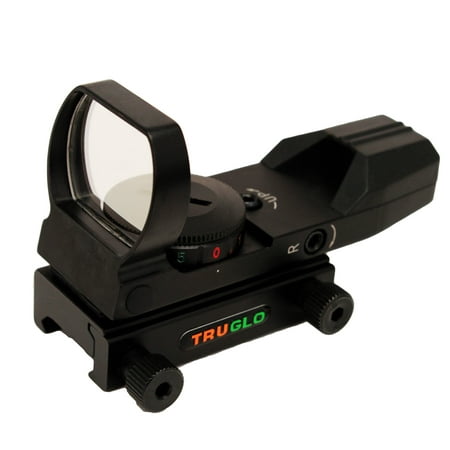 TruGlo Dual-Color Open Red Dot Sight, Red & Green 5 MOA Dot Reticle -