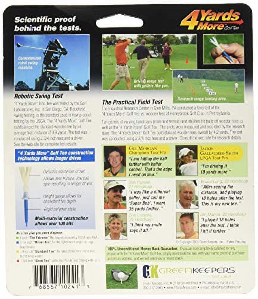 Accelerated Golf 4 Yards More Multi Golf Tees, 4-Pack photo 2