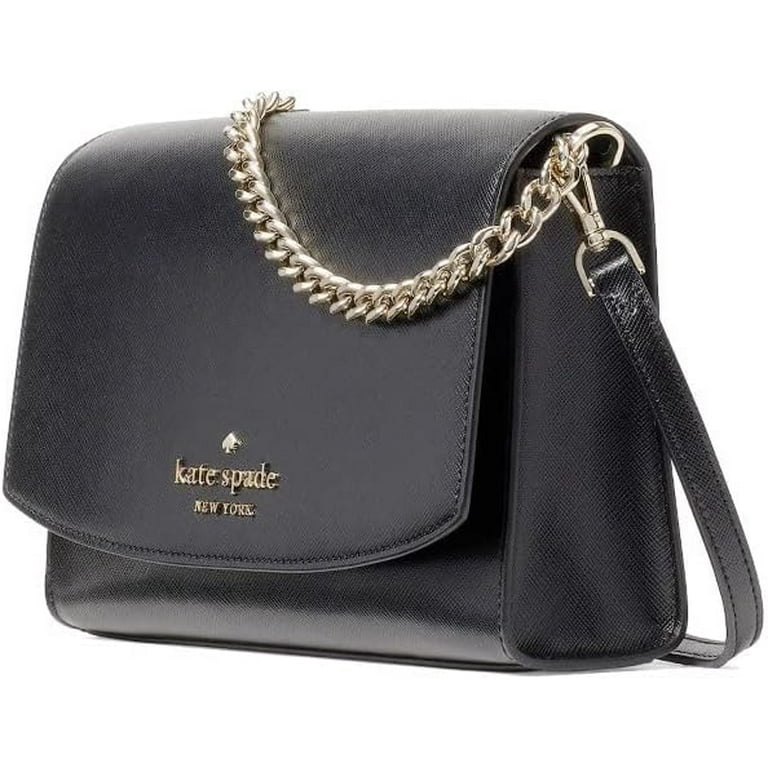 Kate Spade NY Carson Convertible Crossbody Handbag Black Metal Logo 22 Strap Walmart