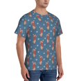 thumbnail image 2 of Bixox Men's Dachshund Dog Puppy Printed Short Sleeve Skinny Athletic T-Shirt, 2 of 6