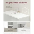 thumbnail image 5 of Slim Bathroom Storage Cabinet - Freestanding, Narrow Design, Adjustable Shelf - Classic White, 5 of 7