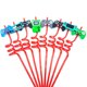 thumbnail image 1 of Controlador de juego reutilizable de 8 piezas y 26cm, Pajita helicoidal de plástico, consola de juegos de paja, decoración de fiesta de cumpleaños para niños（red 8pcs, 1 of 5