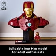 thumbnail image 3 of LEGO Marvel Iron Man MK4 Bust - Building Kit for Adults, Ages 18+ - Includes Iron Man Minifigure - Collectible Model for Super Hero Fans - Gift for Men and Women - 76327, 3 of 8