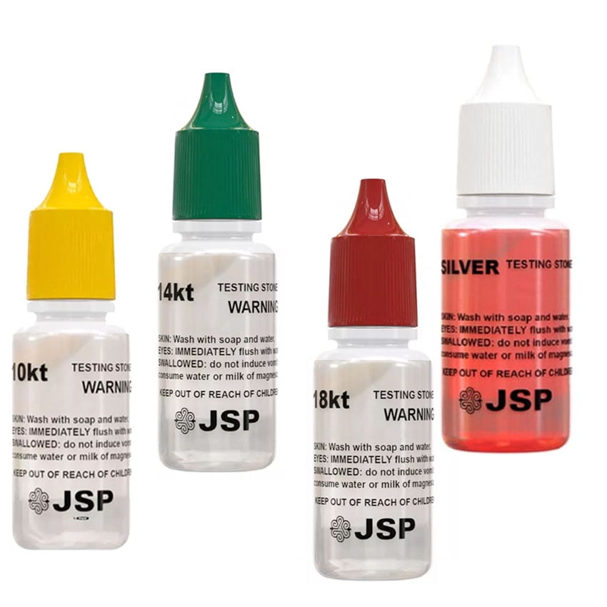 Gold Silver Jewelry Fresh Testing Acid Kit 5x10K 5x14K 5x18K 5x Silver