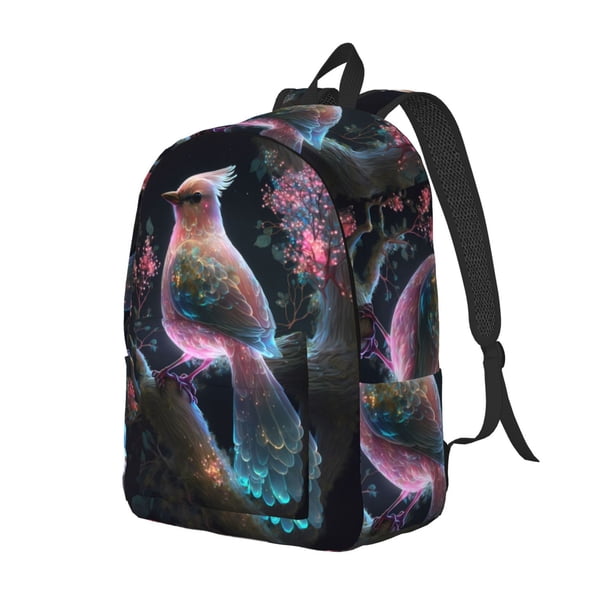 Easygdp Bird 3 Mochila de Lona Resistente para Laptop, Compatible con Laptops de 15 a 17 pulgadas, Ideal para Escuela, Trabajo y Viajes-Medium