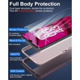 thumbnail image 3 of Revvl 6 Pro Case, Revvl 6X Pro Case, with Glass Screen Protector, Dust-Proof Port Cover, Full Body Rubber Protection Phone Case for T-Mobile Revvl 6/6x Pro 5G, Pink/Purple, 3 of 16