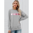 thumbnail image 3 of Sudadera KVADN Valentine Love Heart Graphic para mujer, 3 of 4
