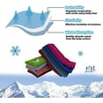 thumbnail image 5 of 10 Pack Cooling Towels Ice Towel Workout Towel, Soft Breathable Sweat Towel for Sports, Yoga, Gym, Golf, Camping, Running, Fitness, Workout & More Activities, 5 of 6