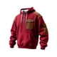 thumbnail image 1 of MHFRRA Sudadera con Capucha y Tejido de Cremallera de Un Cuarto, Ligera, Deportiva, con Bolsillo Delantero, Cómoda y Informal Rojo, 1 of 3