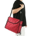 thumbnail image 4 of Wheelchair Bag, Large Capacity Waterproof Wheelchair Hanging Storage Bag Convenient Lightweight  For Trolley Wine Red, 4 of 8