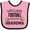 Pink and Black, variant on Inktastic Watching Football with My Grandma Boys or Girls Baby Bib